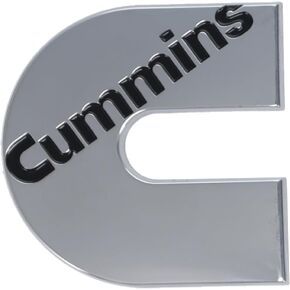 Cummins Logo Magnet 1.75-Inch CMN1151 Cummins Magnetic 3D Badge Indoor Use-Silver