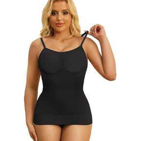 Womens Tummy Control Shapewear Camisole Tank Tops Seamless Waist Compression Slimming Body Shaper