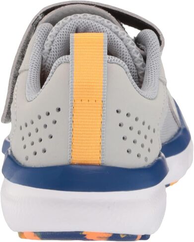 Under Armour Boy's Pre School Assert 9 Alternate Closure Running Shoe, (101) Mod Gray/White/Blaze Orange, 13.5 Wide Little Kid in Saudi Arabia