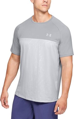 Under Armour Men's Tech 2.0 Emboss Short-Sleeve Training Workout T-Shirt , Mod Gray (011)/Halo Gray , X-Large in Saudi Arabia