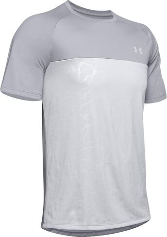 Under Armour Men's Tech 2.0 Emboss Short-Sleeve Training Workout T-Shirt , Mod Gray (011)/Halo Gray , X-Large in Saudi Arabia