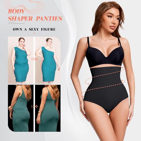 Tummy Control Shapewear Panties for Women High Waisted Body Shaper Panty Seamless Shaping Briefs Underwear in Saudi Arabia