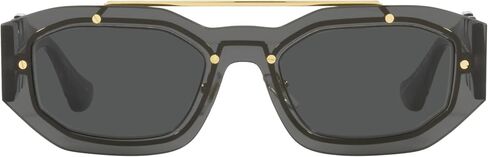 Versace VE 2235 100287 Dark Grey Plastic Rectangle Sunglasses Grey Lens in Kuwait