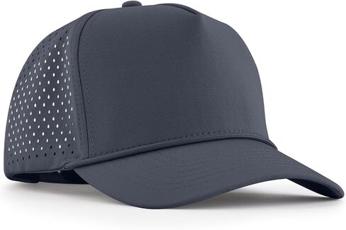 Stylish 5-Panel Rope Quick Dry Trucker Hat, Laser Cut Mesh Snapback Baseball Cap for Men Outdoor Sports in Saudi Arabia