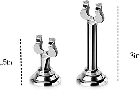 12PCS 1.5 Inch Table Number Holders, Place Card Holders, Table Card Holders Idea for Wedding, Banquets, Anniversary Party, Christmas, New Year (Silver, 1.5-Inch) in Saudi Arabia