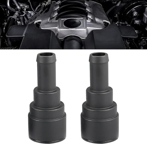 2 PCS 800-409 Coolant Hose Connector, Heater Hose Connector, Tight Fitting Leak-proof Connector Replacement Part, Compatible with GMC Chevrolet Cadillac Hummer Pontiac Specific Models(Black) in Saudi Arabia