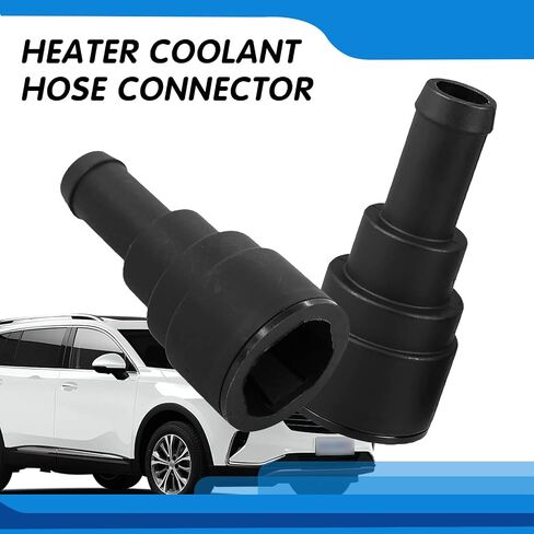 2 PCS 800-409 Coolant Hose Connector, Heater Hose Connector, Tight Fitting Leak-proof Connector Replacement Part, Compatible with GMC Chevrolet Cadillac Hummer Pontiac Specific Models(Black) in Saudi Arabia