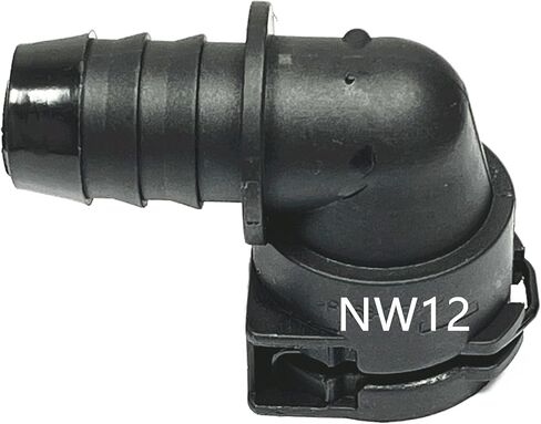 NW12 Coolant Hose Connector Adapter,Radiator Pipe Line Fitting for Mercedes-Benz BMW Audi Volkswagen Chevrolet Volvo Buick,Engine Heater Hose Assembly Junction Flange Repair Kit Barbed 90 Deg 0.74in in Saudi Arabia