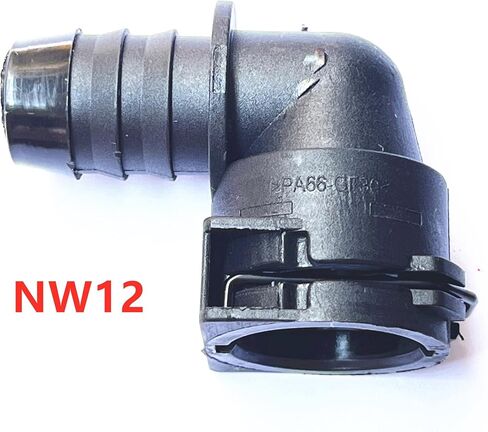 NW12 Coolant Hose Connector Adapter,Radiator Pipe Line Fitting for Mercedes-Benz BMW Audi Volkswagen Chevrolet Volvo Buick,Engine Heater Hose Assembly Junction Flange Repair Kit Barbed 90 Deg 0.74in in Saudi Arabia
