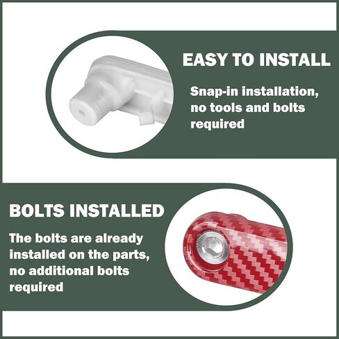 Co-Pilot Grab Handle Insert Cover Trim Compatible with 2011-2017 Jeep Wrangler JK JKU 2/4-Doors, Passenger Storage Box Handle Insert Cover, ABS, 1pcs, Carbon Fiber in Kuwait