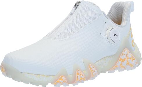 حذاء الجولف CODECHAOS 22 BOA للرجال من adidas، أسود أساسي/فضي داكن معدني/برتقالي، 15 in Kuwait