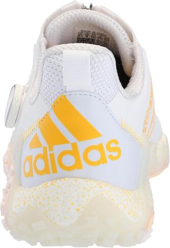 حذاء الجولف CODECHAOS 22 BOA للرجال من adidas، أسود أساسي/فضي داكن معدني/برتقالي، 15 in Kuwait