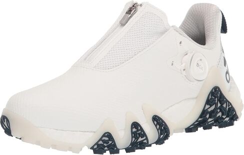 حذاء الجولف CODECHAOS 22 BOA للرجال من adidas، أسود أساسي/فضي داكن معدني/برتقالي، 15 in Kuwait