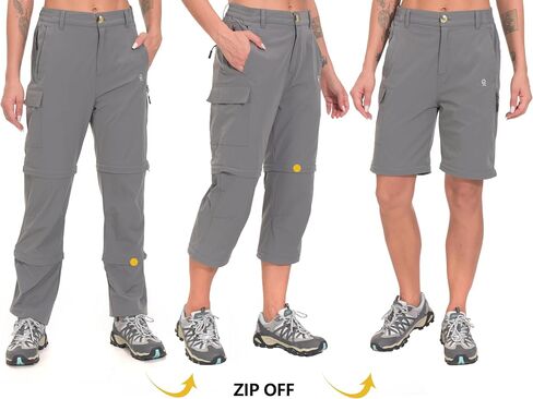Little Donkey Andy Women's Stretch Convertible Pants, Zip Off Quick Dry Hiking Pants in Saudi Arabia