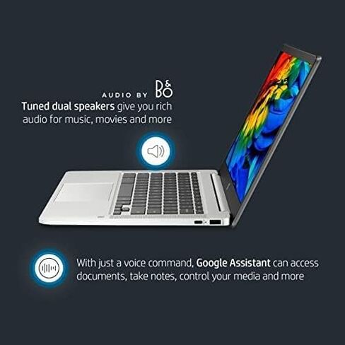 HP Chromebook 14 - شاشة 14 بوصة عالية الدقة لا تعمل باللمس Intel Pentium Silver N5000، وIntel UHD Graphics 605، وذاكرة وصول عشوائي سعتها 4 جيجابايت، وeMMC سعة 64 جيجابايت، وواي فاي، وبلوتوث، وصوت من B&O، ونظام تشغيل Chrome (متجدد) in Saudi Arabia