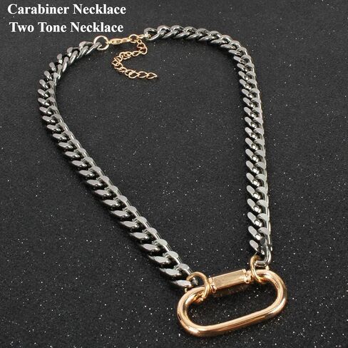 نساء اثنين من ألوان تسلق الجبال بوكيل قلادة فضية الرجال والنساء الورق الكوبي مقطع سلسلة سميكة السلسلة in Kuwait