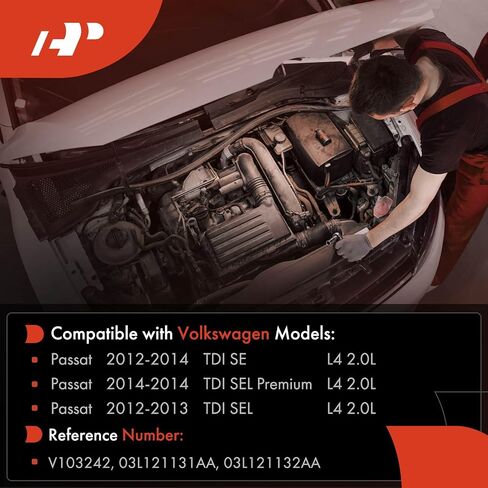 A -Premium Engine Soodant Flange متوافق مع نماذج Volkswagen المختارة - Passat 2012 2013 in Saudi Arabia