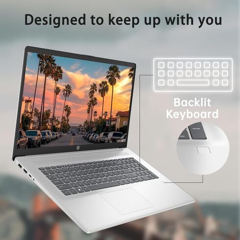 Newest HP 17t Laptop, 17.3" HD+ Touchscreen, Intel Core i5-1135G7 Processor 2.4GHz to 4.2GHz, 16GB RAM, 512GB PCIe SSD, Webcam, Wi-Fi 6, Backlit Keyboard, Windows 11 Home, Silver in Saudi Arabia
