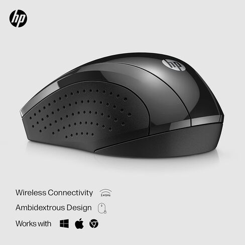 HP X3000 G3 Wireless Mouse Silver, up to 15-Month Battery,Scroll Wheel, Side Grips for Control, Travel-Friendly, Blue LED, Powerful 1600 DPI Optical Sensor, Win XP,8, 11 Compatible (683N9AA#ABL) in Kuwait