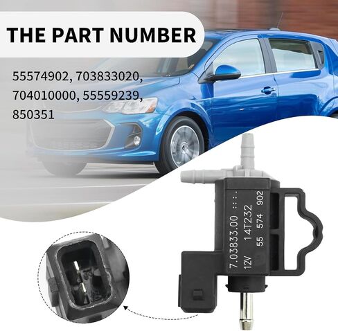 55574902 TurboCharger interbooler intervooler صمام استبدال الملف اللولبي لـ Buick Encore 2013-2018 Chevrolet Cruze Sonic Trax 2011-2018 يحل محل 703833020 704010000 55559239 850351 in Saudi Arabia