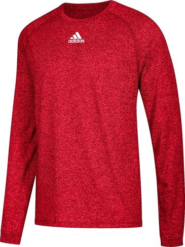 Adidas Climalite Mens Long Sleeve Training Tee S Maroon in Kuwait