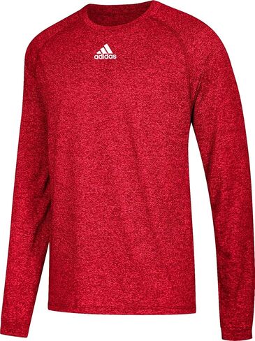 Adidas Climalite Mens Long Sleeve Training Tee S Maroon in Kuwait