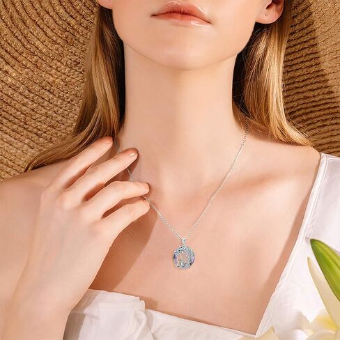TOUPOP Sister Gifts from Sister 925 Sterling Silver Tree of Life Sisters Necklace Crystal Jewelry Birthday Christmas Gifts for Women Daughter Friends in Kuwait