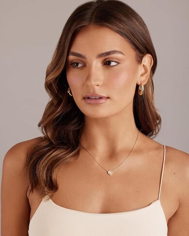 PAVOI 14K Gold Plated Gemstone Pendant Necklace | Dainty Chain Necklaces for Women | Amethyst, Onyx, Green Fluorite, Labradorite, Pearl, Rose Quartz, Agate, Sodalite, Turquoise Gemstone Pendants in Saudi Arabia