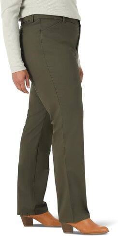 Lee Women's Plus Size Wrinkle Free Relaxed Fit Straight Leg Pant in Saudi Arabia