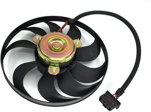 PartsFlow Radiator Cooling Fan Left for 2000-2006 Audi TT/TT Quattro for 1999-2006 Volkswagen Golf for 1999-2005 Volkswagen Jetta 1J0959455F in Kuwait