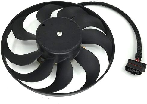 PartsFlow Radiator Cooling Fan Left for 2000-2006 Audi TT/TT Quattro for 1999-2006 Volkswagen Golf for 1999-2005 Volkswagen Jetta 1J0959455F in Kuwait