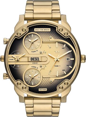 Diesel Men's Mr. Daddy 2.0 Chronograph Black-Tone Stainless Steel Watch DZ7434 in Saudi Arabia