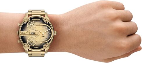 Diesel Men's Mr. Daddy 2.0 Chronograph Black-Tone Stainless Steel Watch DZ7434 in Saudi Arabia