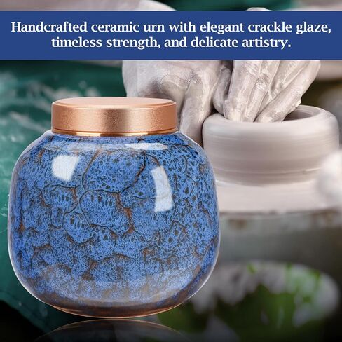 Dletay Small Urns for Human Ashes Keepsake Ceramic Mini Cremation Urns for Human Ashes Memorial Small Urn for Ashes Funeral Keepsake White Urn in Saudi Arabia