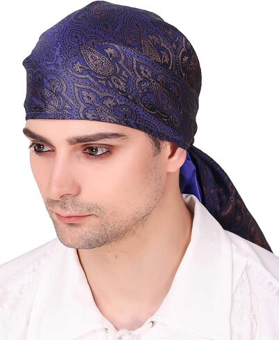 thepiratedressing القراصنة عصر النهضة في العصور الوسطى هالوين أزياء الكتان مثلث باندانا in Kuwait