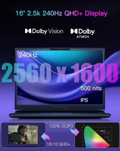 لابتوب ايليانوير M15 للالعاب (الجيل التاسع) انتل كور i7-9750H، 16 جيجا رام DDR4، 512 جيجا اس اس دي، نيفيديا جيفورس GTX 1660Ti 6 جيجا، 15.6 انش فل اتش دي 144 هرتز IPS، ويندوز 10. in Kuwait