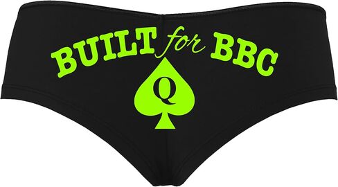 Knaughty Knickers Built for BBC PAWG Queen of Spades QOS Black Boyshort Panties in Saudi Arabia