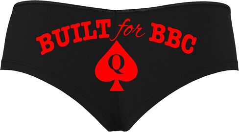 Knaughty Knickers Built for BBC PAWG Queen of Spades QOS Black Boyshort Panties in Saudi Arabia