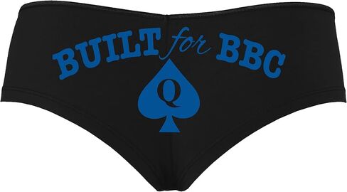Knaughty Knickers Built for BBC PAWG Queen of Spades QOS Black Boyshort Panties in Saudi Arabia