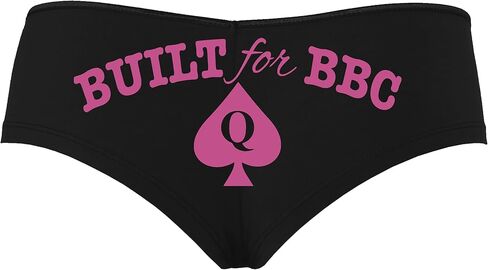 Knaughty Knickers Built for BBC PAWG Queen of Spades QOS Black Boyshort Panties in Saudi Arabia