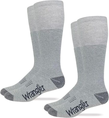 Wrangler Wellington Boot Socks, White, Med (M 4-9), 2 Pair in Saudi Arabia