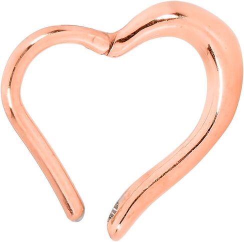 365 Sleepers 316L Surgical Steel Hypoallergenic 16g Love Heart Septum Jewelry مفصلي حلقة خاتم الجسم ثقب حلقات الشفاه الحلزونية الغضروف من الأقراط in Kuwait