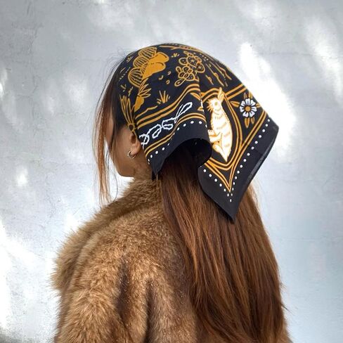 22"x22" Cowboy Hunting Cotton Bandana Multi-Purpose Headbands in Kuwait