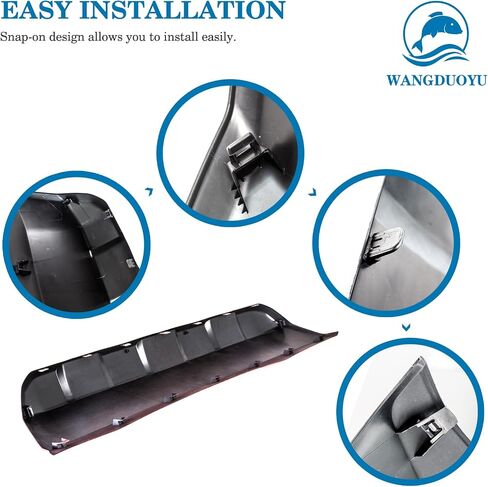 Front Bumper Lower Valance Panel Skid Plate Black Compatible with 2016-2023 Toyota Tacoma - Replaces Part 53911-04210 TO1095205 (Matt black) in Kuwait