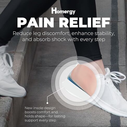 Orthopedic Heel Cups, 2 Pack, for Heel Pain Relief, Plantar Fasciitis, Bone Spurs, Pain Relief Protectors of Sore or Bruised Feet, Foot Relief Support, Comfort Cushion Insoles for Women/Men, FSA HSA in Kuwait