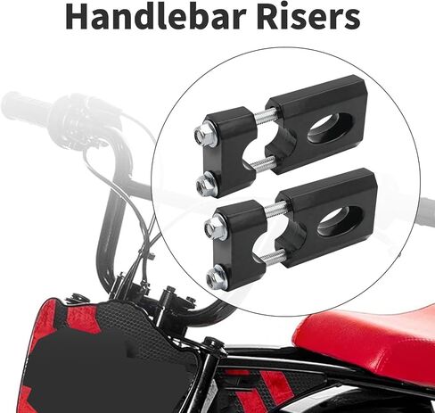 7/8" 22mm Handlebar Mount Clamp Risers, Handlebar Risers, Replacement for Mega Moto 80/105, Replacement for Razor MX650, Replacement for Coleman Bt200x Ct200 Motocycle Dirt Bikes in Saudi Arabia