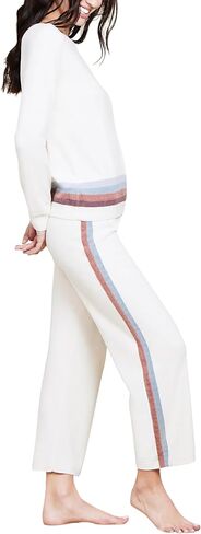 Barefoot Dreams Women's CozyChic Ultra Lite Multi Stripe Pullover in Saudi Arabia