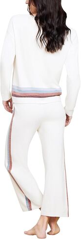 Barefoot Dreams Women's CozyChic Ultra Lite Multi Stripe Pullover in Saudi Arabia