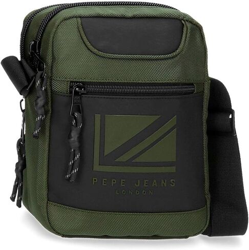 Pepe Jeans Medium Shoulder Bag, Black/White in Saudi Arabia