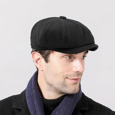 رجال 8 لوحة Newsboy Cap Vintage Tweed Cap Capbie Cabbie Flat in Kuwait